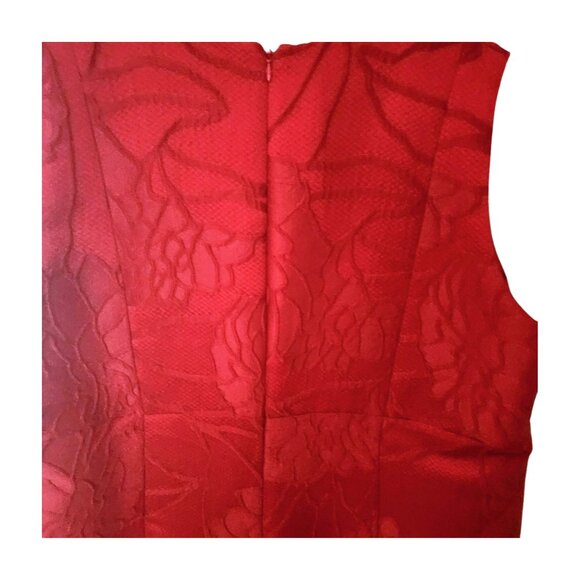 Marina Rinaldi Pre-love Plus Size Red Sleeveless Dress with Wide Belt Size 20US - Picture 8 of 16